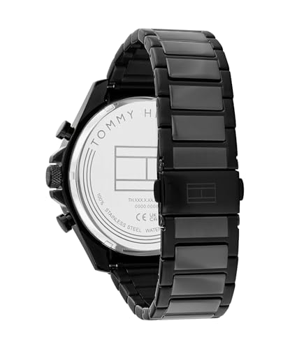 Tommy Hilfiger Multifunction Pure Black Analog Mens Watch 1792081