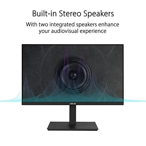 ASUS VA24ECPSN 23.8" 1080P (VA24ECPSN) Home Screen - Full HD, IPS, 75Hz, Adaptive Sync, Speakers, Eye Care, Low Blue Light, Flicker-Free, USB-C, RJ45, HDMI,