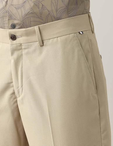 Arrow New York Men's Regular Pants (ANAJTR2255_Beige