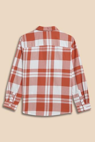Boys Red Check Casual Shirt
