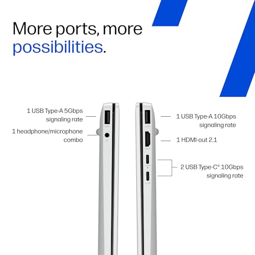 HP Omnibook 5 (Previously Pavilion), AMD Ryzen AI 7 350 (24GB LPDDR5x, 1TB SSD), 2k (1920 x 1200),Touch, Anti-Glare,16''/40.6cm, Win11, M365* Office24, Silver, 1.79kg, ag1087au, BL, Next Gen AI Laptop