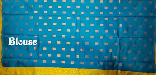 SREE KUMARAN Women's Kanchipuram Kubera Silk Pure Pattu Sarees With Blouse (VSK271-3)