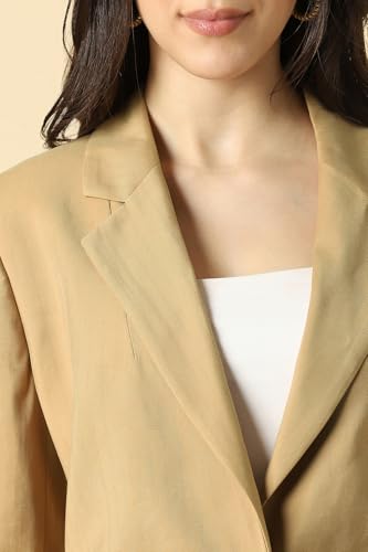 Allen Solly Women Beige Blazer