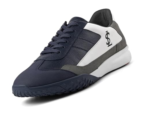 LOUIS STITCH Blue and Grey Sneaker for Men | Comfortable Lace-Up Sneaker | LSP-SNK-AVI004-BUGY | UK-8