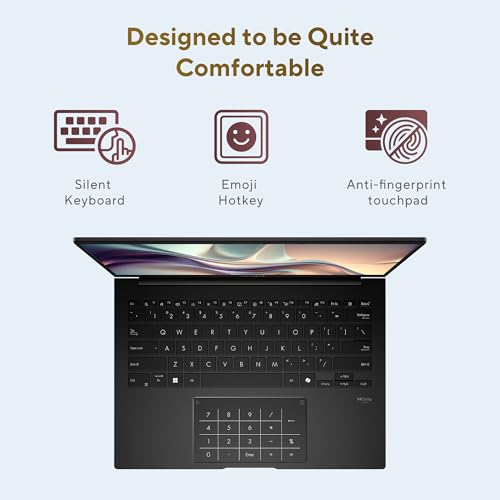 ASUS Zenbook 14 (2026), AMD Ryzen AI 5 430, AMD Radeon iGPU, 16GB RAM, 1TB SSD, FHD+, 14", (35.5 cm), Windows 11, M365 Basic(1 Year)* Office 2024, Jade Black, 1.28 kg, UM3406GA-QL119WS, Co-Pilot+ PC