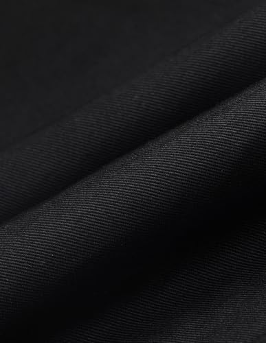U.S.Polo Association Men's Austin Slim Fit Satin Trousers (USTRO228A_Black_36)