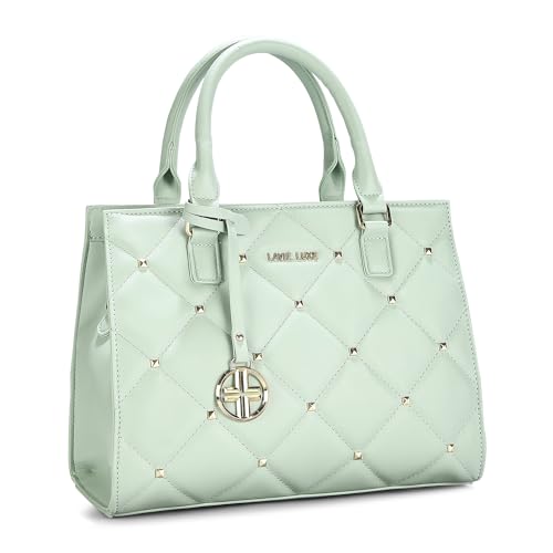 Lavie Luxe Women's Stud Shelly Satchel Bag for Women | Satchel Handbag for Work | Ladies purse | Stylish Shoulder Bag | Gift for Women