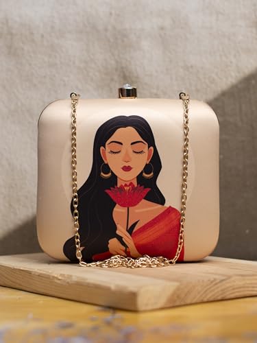 Graceful Girl Portrait Clutch