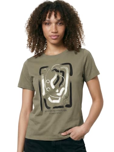 Max Women Printed T-Shirt (Green_XXL)