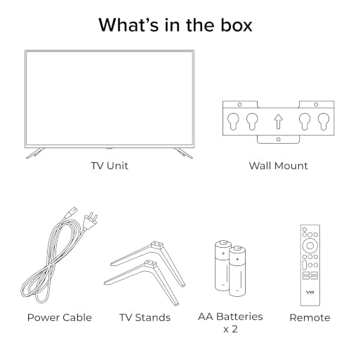 VW 108 cm (43 inches) Nano Sync Series 4K Ultra HD Smart JioTele OS QLED TV VW43JQ1 (Black)
