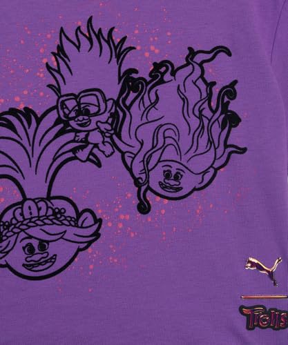 Puma Girl's Relaxed Fit Tees (624854_Ultraviolet