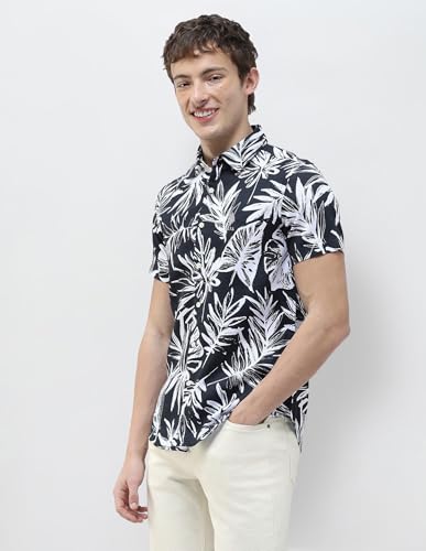 U.S. Polo Assn. Denim Co. Men's Regular Fit Tropical Printed Shirt