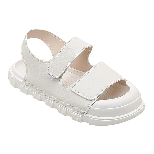Hopscotch Girls PU Solid Floaters in White Color,UK:12.5 (FAQ-4403396)