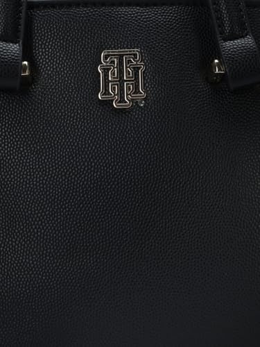 Solid Black Pu Handbag