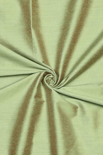 BIBA Women Green Chanderi Unstitched Suit Set_FREE SIZE