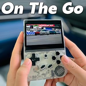 New World Anber-nic RG35XX 2024 Retro Handheld Game Console Linux System HDMI and TV Output 3.5 Inch IPS Screen 64G TF Card Classic Games 2600mAh Battery, Best Gift for Child