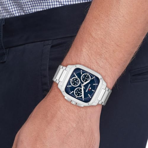 Tommy Hilfiger Herald Quartz Analog with Blue Dial Silver Stainless Steel Strap Watch for Men - TH1792222