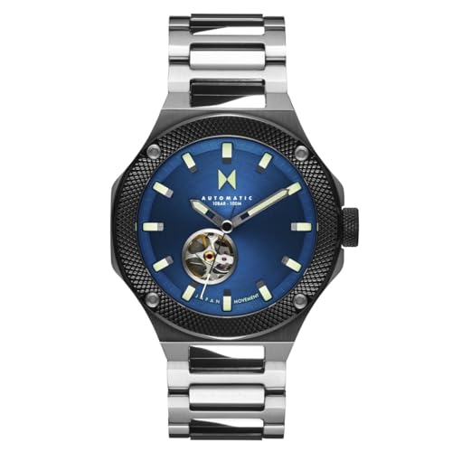 MVMT Silicone Men'S Raptor Automatic Analog Watch - Water-Resistant 10 Atm/100 Meters - 46.5Mm