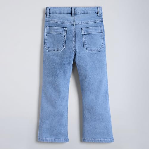 Hopscotch Girls Blue Heart Patch Denim Jeans for Ages (3-4 Years)