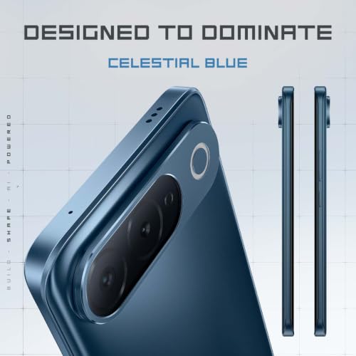 iQOO Z11 5G (Celestial Blue, 8GB RAM, 256GB Storage) | India's 1st MediaTek Dimensity 7500 Turbo Processor* | Brightest Display in the Segment* | AI Captions- Record & Recap*