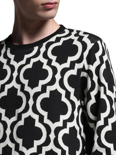 Jack & Jones Men's Regular Fit Black Sweater