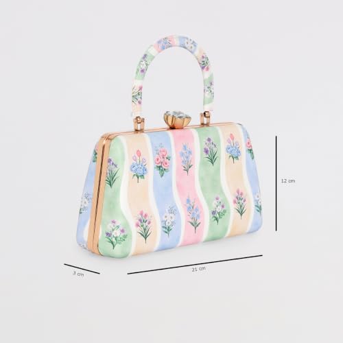 ESBEDA Multi Color Brescia Clutch For Womens | ESBEDA Clutches, Printed Clutches For Women's,
