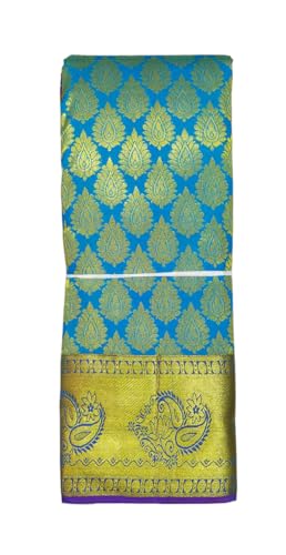 VFCollections Women's Kanchipuram Silk Pure Pattu Sarees With Blouse (VFC158-2)