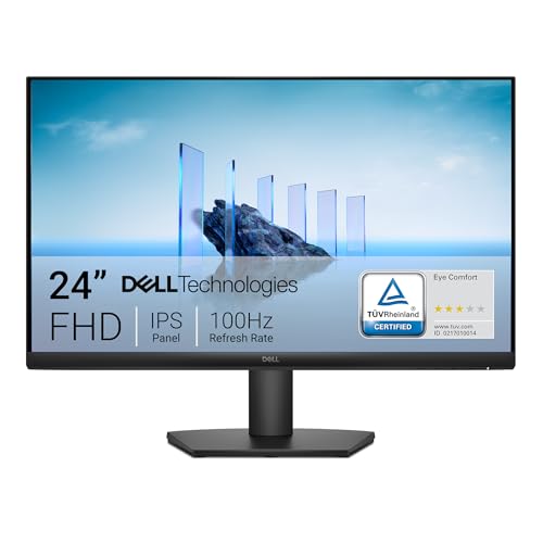 Dell Pro E2425HM 23.8" FHD Monitor | IPS Panel | 5ms Response| Tilt Adjustment |Anti-Glare| 100Hz Refresh Rate | 1000:1 Contrast | 250 cd/m2 |HDMI, Display Port, VGA| TÜV Rheinland 3-Star- Black