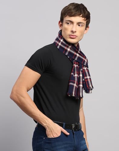 Monte Carlo Warm Winter Wear Woolen Muffler | Scarf For Men & Women Warm lightweight Scarf For Men's | Stylish Wool Neck Wrap for Cold Weather |Winter Wear Accessory for Men Multi 13(Pack of1)
