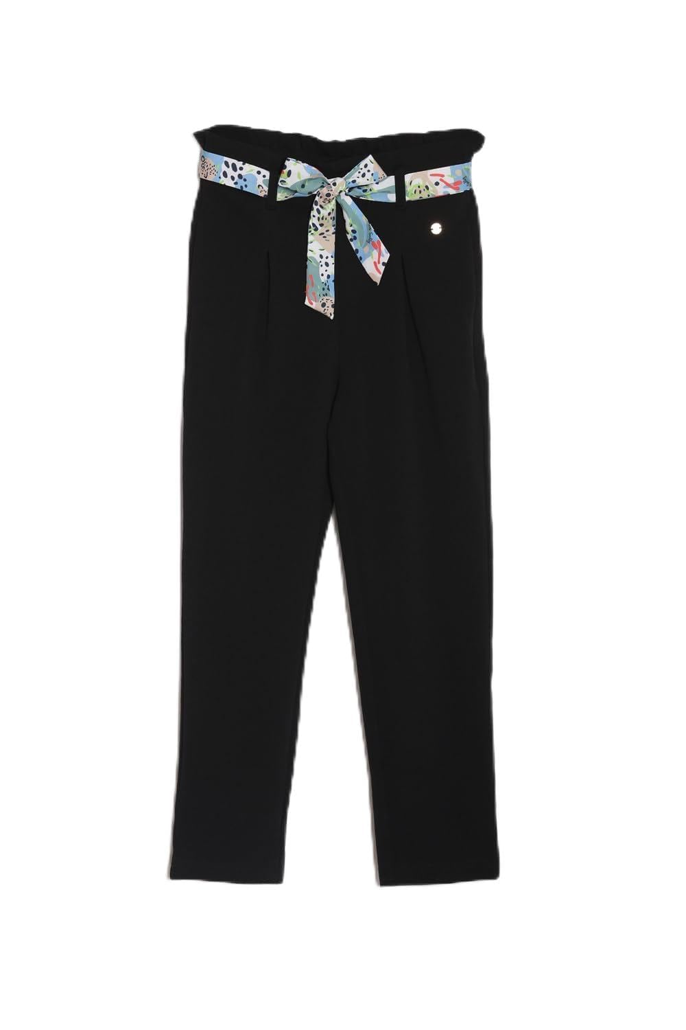 Allen Solly Girl's Slim Pants (AGWBEHWP259456_Black
