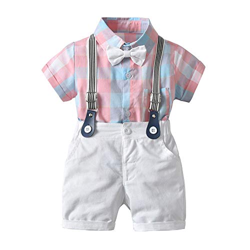 Hopscotch Cotton Blend Boys Checkered Print Shirt Shorts Set In Multi Color For Ages 2-3 Years Multicolour