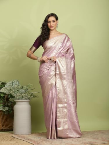 Meena Bazaar Women's Art Silk Saree | Elegant Designer Silk Saree | Soft Lightweight Traditional Ethnic Saree for Wedding, Festival, Party & Special Occasions