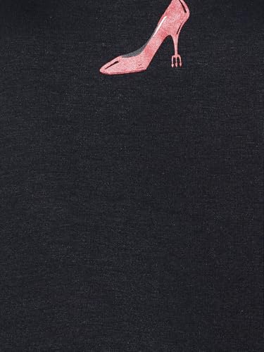 Max URB_N Women Oversized The Devil Wears Prada T-Shirt (Black_XL)