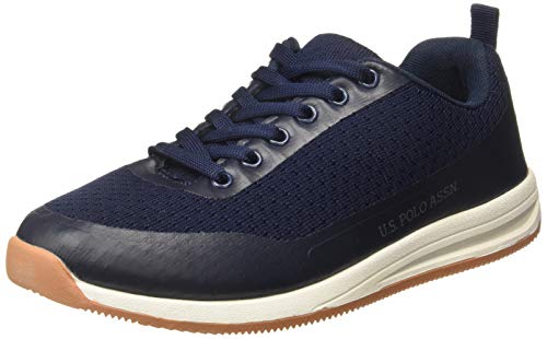 U.S. POLO ASSN. Men's Andre Navy Leather Sneakers-9 UK (2531913479)