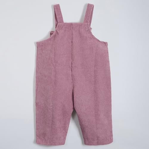 Hopscotch Girls Lavender Full Sleeves 2-Pc Bunny Applique Dungaree Set For Age (3-4 Years)