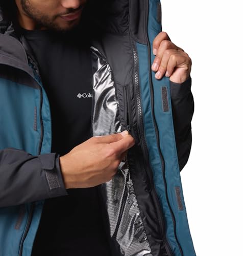 Columbia Men Teal OmniHeat Reflective Whirlibird V Interchangeable Jacket, L