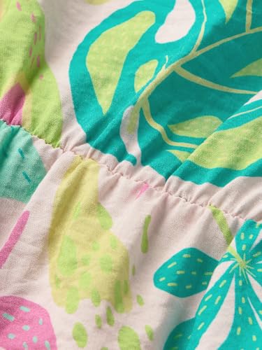 The Souled Store Laguna Girls Sleeveless Collared Neck Multi Colored All Over Printed A Line Cotton Dresses (2-8 Yrs)