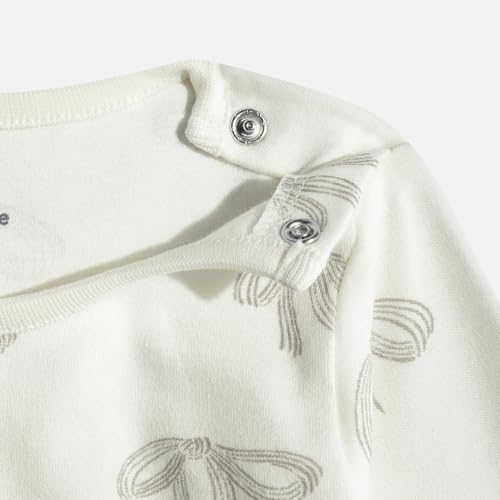 Mothercare Girls Printed Full Sleeves 4-Piece Top and Pyjama Set - Ivory