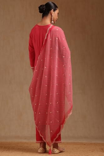 Soch Women's Dola Silk Salwar Suit Set (SMUA5CD2315_Blush Pink