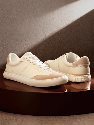U.S. Polo Assn. Mens GIAN 3.0 Sneakers Beige