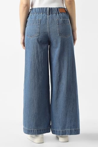 Women Blue Mid Wash Jeans