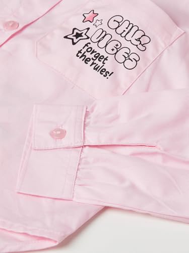 Max Girl's Regular Fit Shirt (S725CPP01_Pink