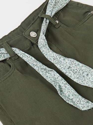 Max Girls Solid Shorts(Green_14-16 Y)