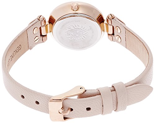 Anne Klein Women's 10/9442RGLP Rose Gold-Tone Watch with Leather Band