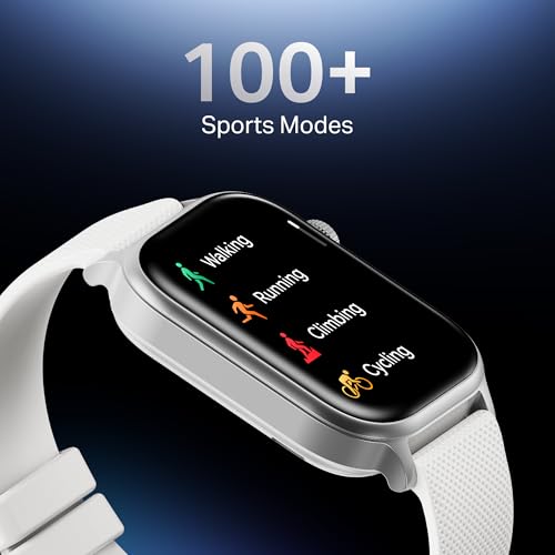 Boat Storm Infinity Plus Smartwatch with 20 Days Battery, ASAP™ Charge, 4.97 cm HD Display, Functional Crown, Multiple Sports Modes, BT Calling, SOS, IP68, Heart Rate & SpO2 Monitor (Cool Grey)