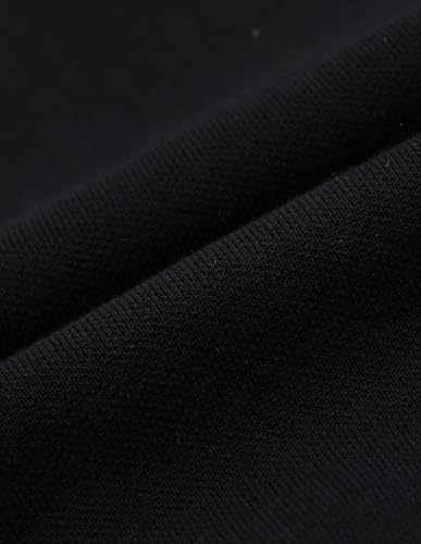 U.S. Polo Assn. Denim Co. Mens Black Solid Long Sleeve Cotton Classic Pullover Sweater (UDSWE0298_Black_)