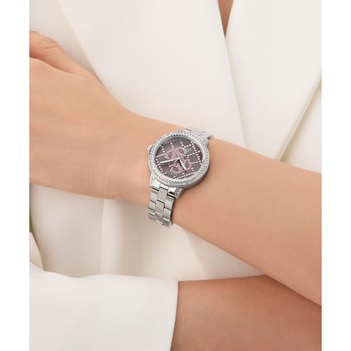 GUESS Silver Round Dial Analog Women's Watch - GW0944L1