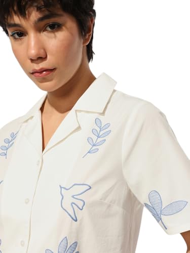 ONLY Women's Regular White Shirt