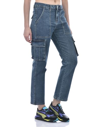 Numero Uno Women's Straight Jeans (GWJNRH44_Mid Blue