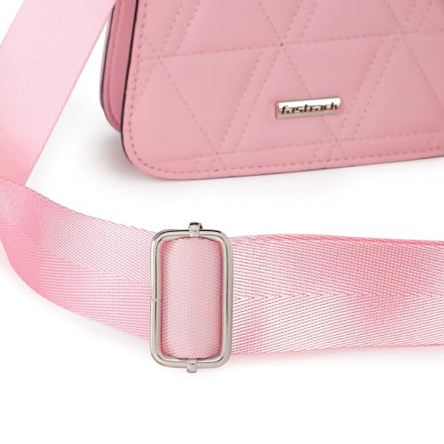 Fastrack Quilted Design Sling Bag for Womens, Ladies and Girls | Stylish and Trendy Handbag | Adjustable Sling Straps | Made Up of Semi PU Leather